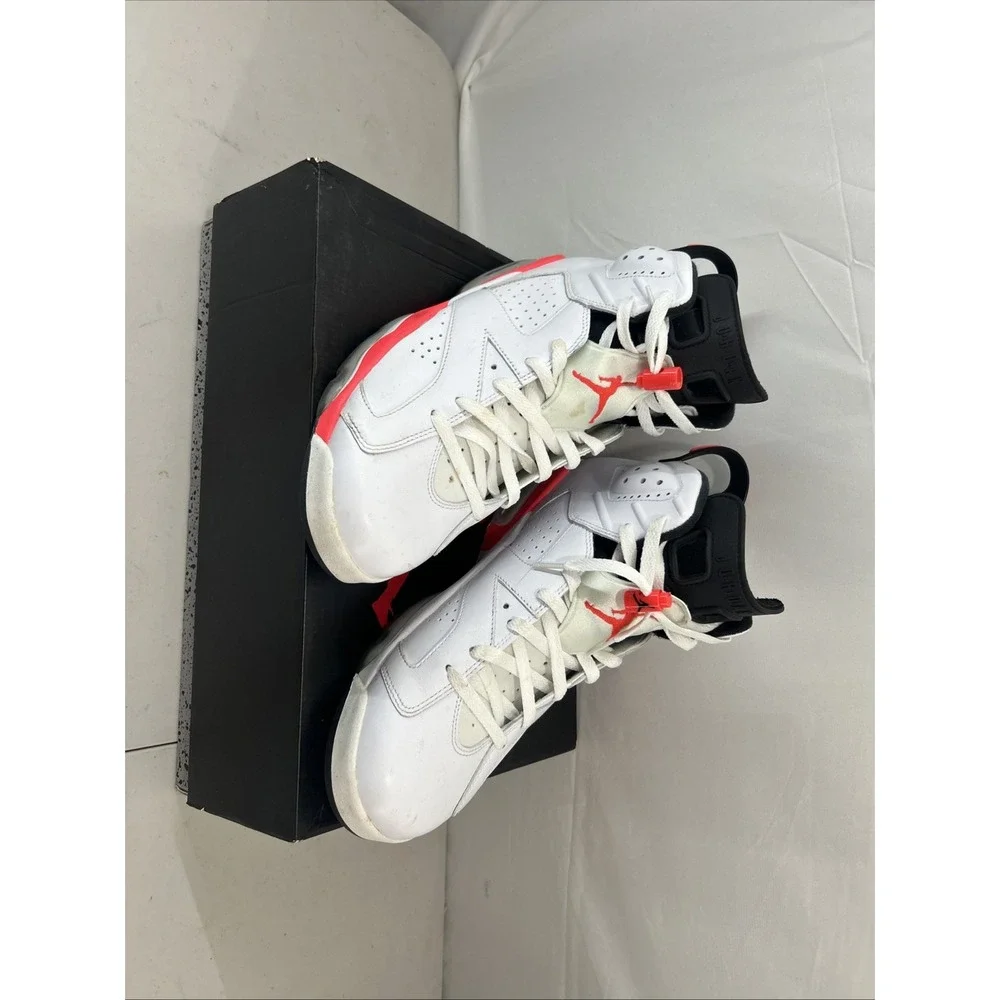Nike Air Jordan 6 Retro White Infrared 2014 384664-123 With Box Size 12